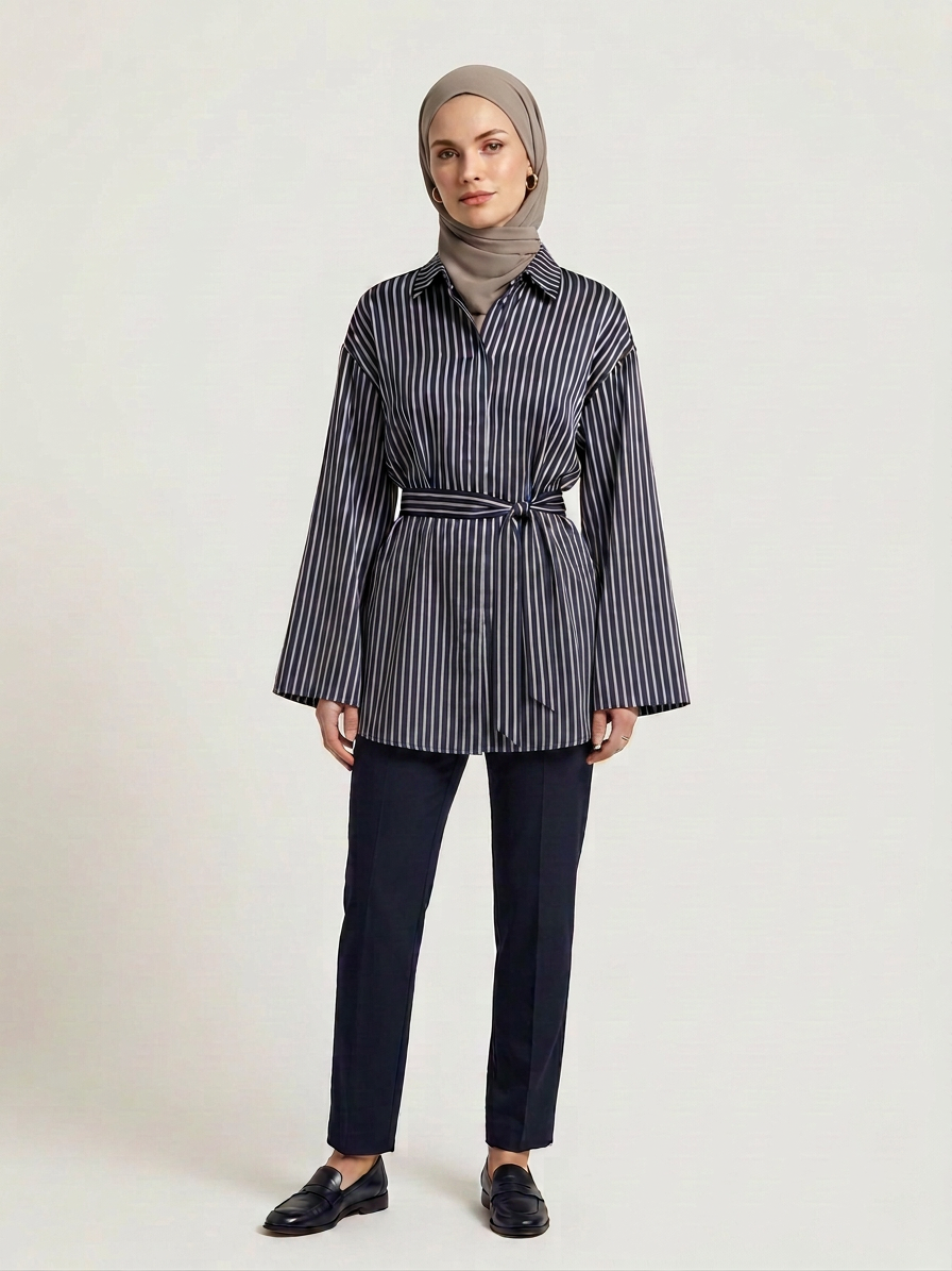 Blue Stripe Top