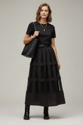 Black Block Skirt